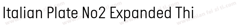 Italian Plate No2 Expanded Thin字体转换